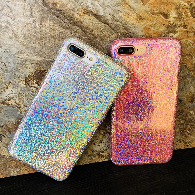 Чехол Kerzzil для iPhone 7 6 6s Plus блестящий чехол телефона с лазерной рыбкой шкалой X 8