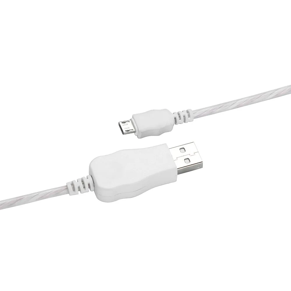 1 м Видимый течёт Mircro USB/type-C умный зарядный кабель для освещения данных светодиодный провод светящийся плоский зарядный кабель# SYS
