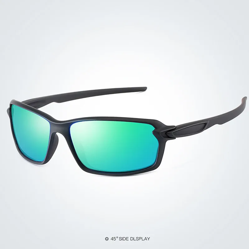 S18318 Balck Green Поляризационные солнцезащитные очки, мужские очки для вождения, модные солнцезащитные очки для женщин, мужские спортивные очки, брендовые дизайнерские очки - Цвет линз: S18318 Balck Green
