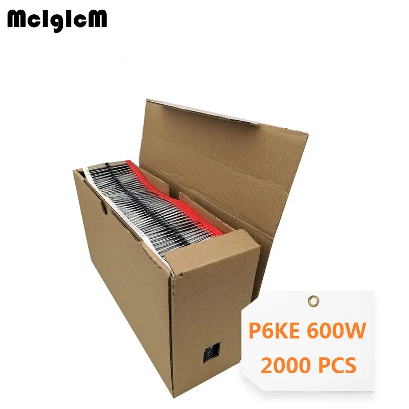 McIgIcM 2000 шт. 600 Вт DO-15 tvs diode P6KE22A P6KE24A P6KE27A P6KE30A P6KE33A P6KE36A P6KE39A P6KE43A P6KE47A P6KE51A P6KE56A |