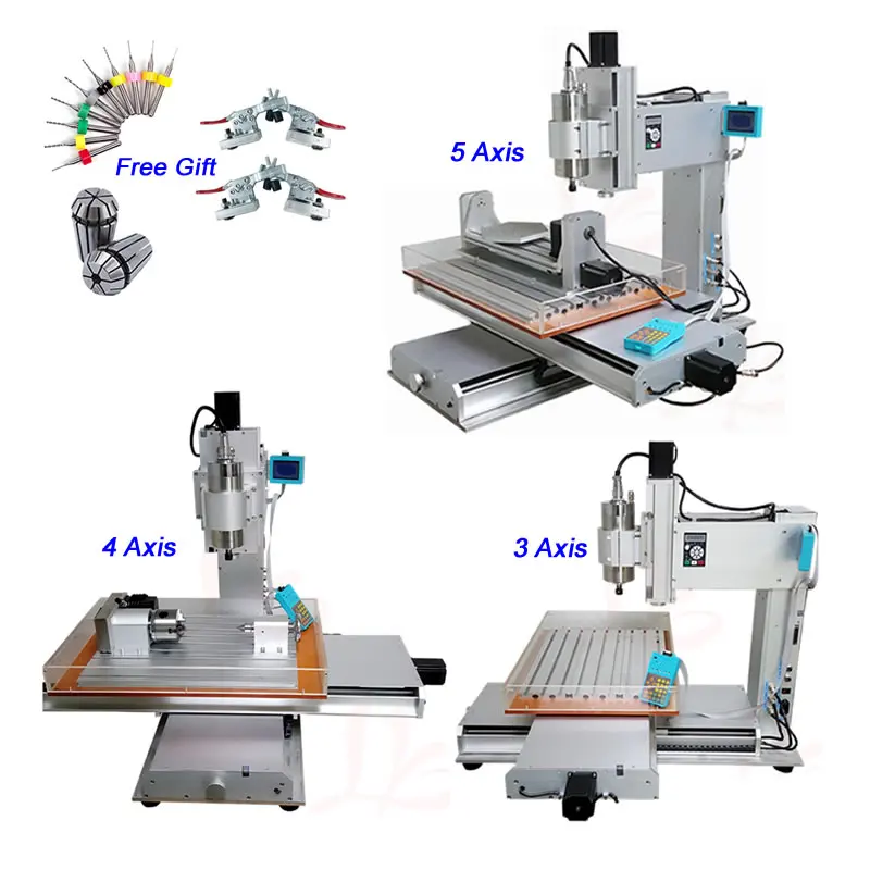 2.2KW 4 оси 5 осей вертикальный фрезерный станок с ЧПУ 6040 металла 2200 Вт CNC