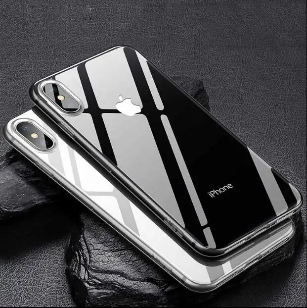 2 шт./лот для iphone5 5S SE прозрачный чехол силиконовый телефона iPhone 7 8 Plus iphone X 6 6S