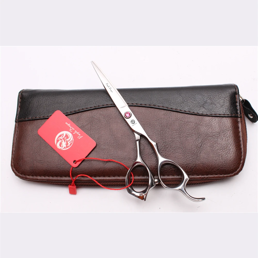 Z1124 6 0 &quot17 5 см JP 440C Серебристые парикмахерские ножницы для стрижки волос