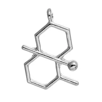 doreenbeads zinc based alloy molecule chemistry science charms geosmin silver color charms 29mm1 18 x 19mm 68 5 pcs