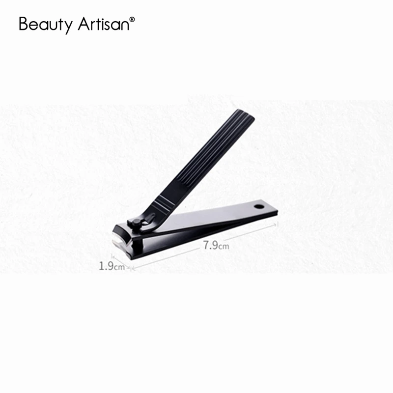 1PC Large Stainless Steel Nail Clipper Cutter Scissors Professional Manicure Trimmer Black High Quality Finger Toe |