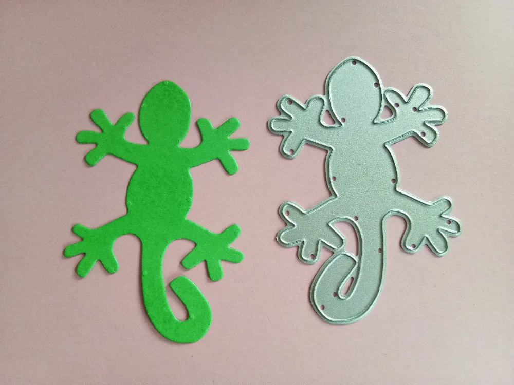 Gecko lizard Animal Dies 73*50 мм металлические режущие штампы Новинка 2019 Скрапбукинг Ремесло