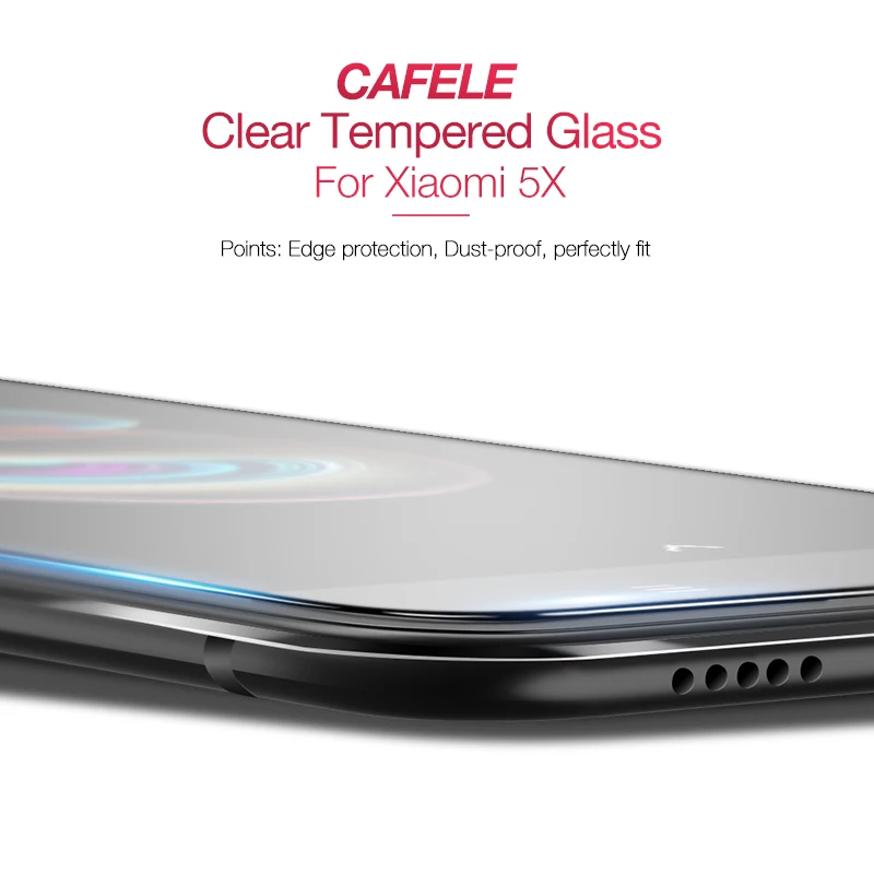 CAFELE закаленное стекло для xiaomi mi 5S 5X A1 защита экрана HD прозрачное Защитное не