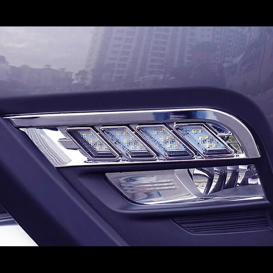 Авто светодио дный светодиодный свет DRL День ходовые огни для Nissan пинает 2017 2018 3