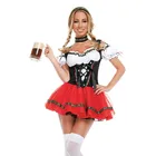 Женский традиционный костюм на Хэллоуин немецкого баварского пива, сексуальный праздничный нарядный костюм на Октоберфест