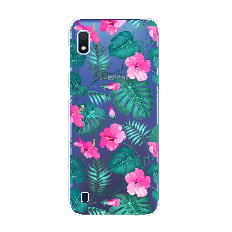 Мягкий чехол для Samsung Galaxy A10 Цветной силиконовый телефона Защитные чехлы крышки