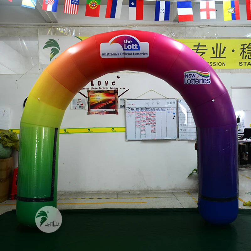 Наружная продукция рекламная реклама гигантская Радужная надувная АРКА из ПВХ |