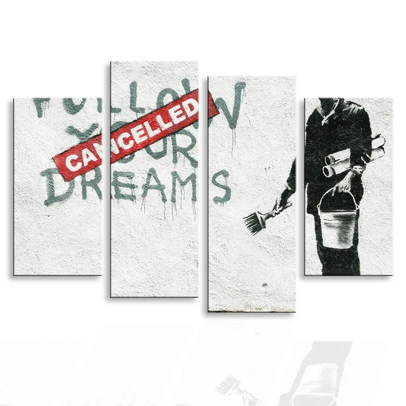 

Painting & calligraphy City graffiti master canvas poster wall art living room restaurant Bedroom Decorative paintings PL4-005