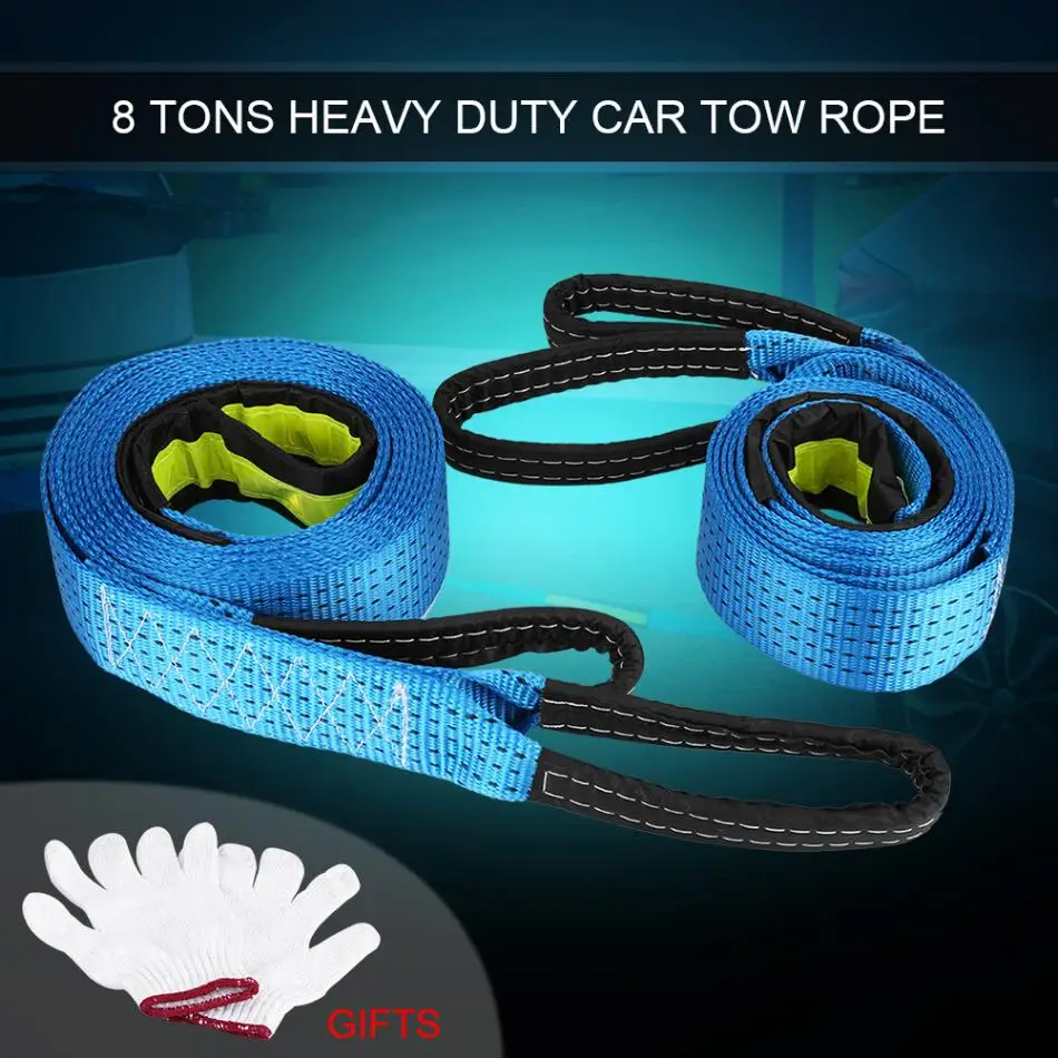 Буксировочный трос с отражающими крючками 8 тонн 5 метров|towing cable|tow ropecar tow cable |