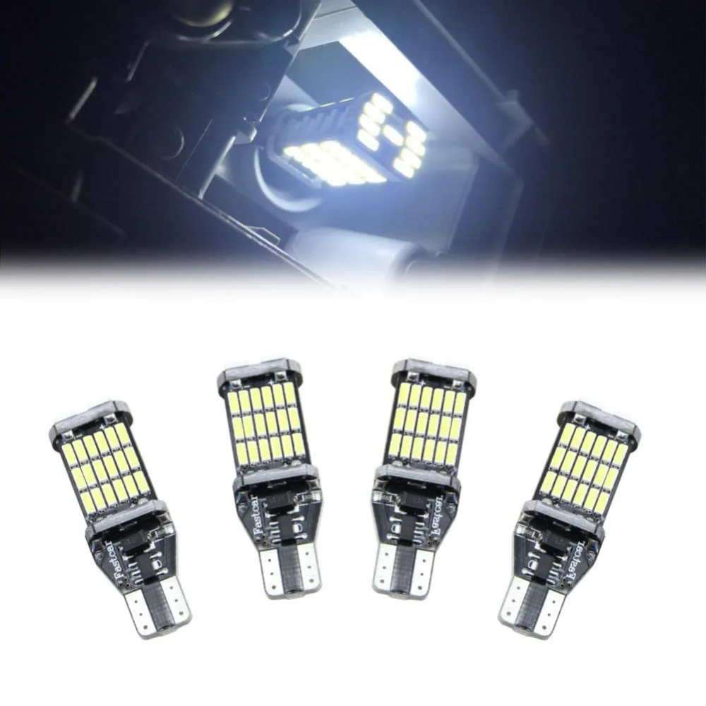 W16W LED 2 шт. супер яркие T15 45 SMD 4014 автомобильные Canbus габаритные лампы лампа для