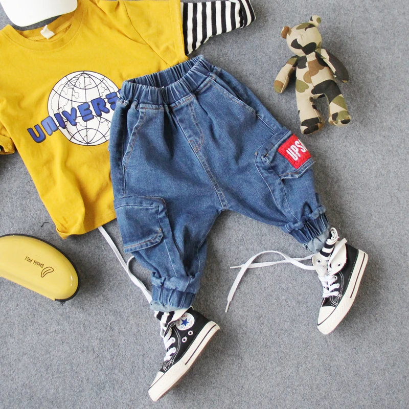 

2-7Y new 2019 spring fashion style boys denim pant boys jeans for spring autumn kids pant