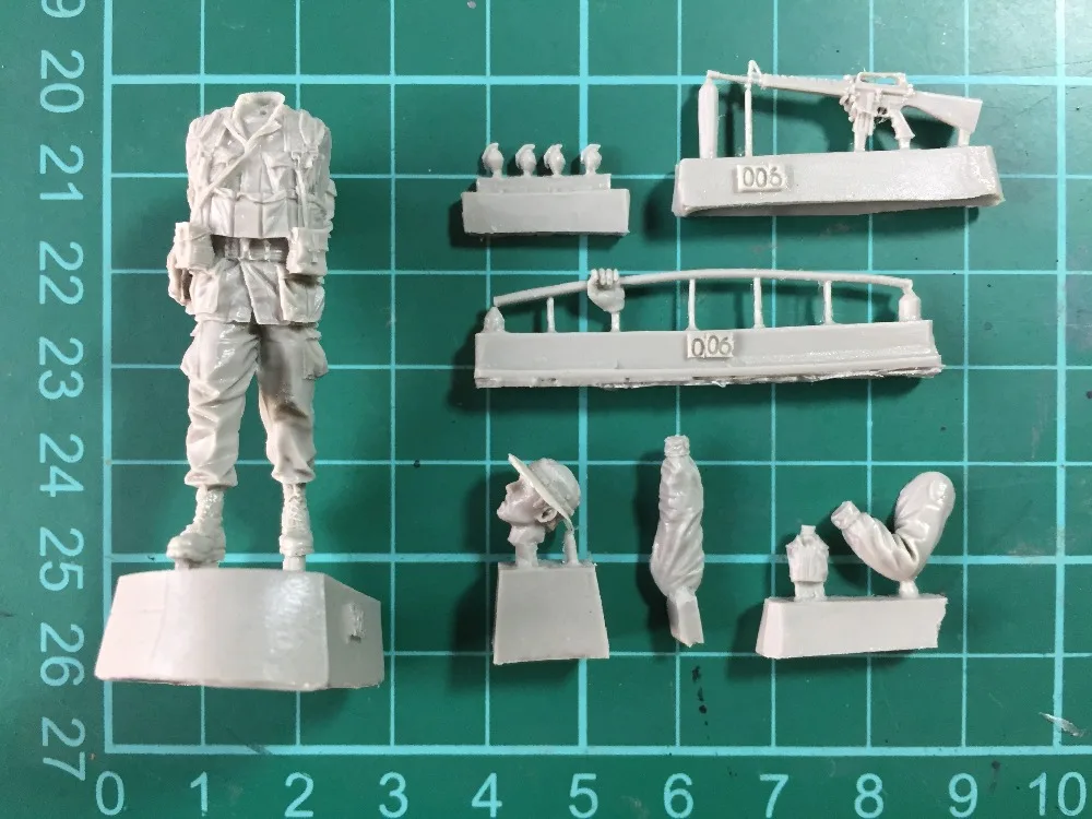 Неокрашенная полимерная фигура 1/35 шкала вьетнамские войны американская пехота