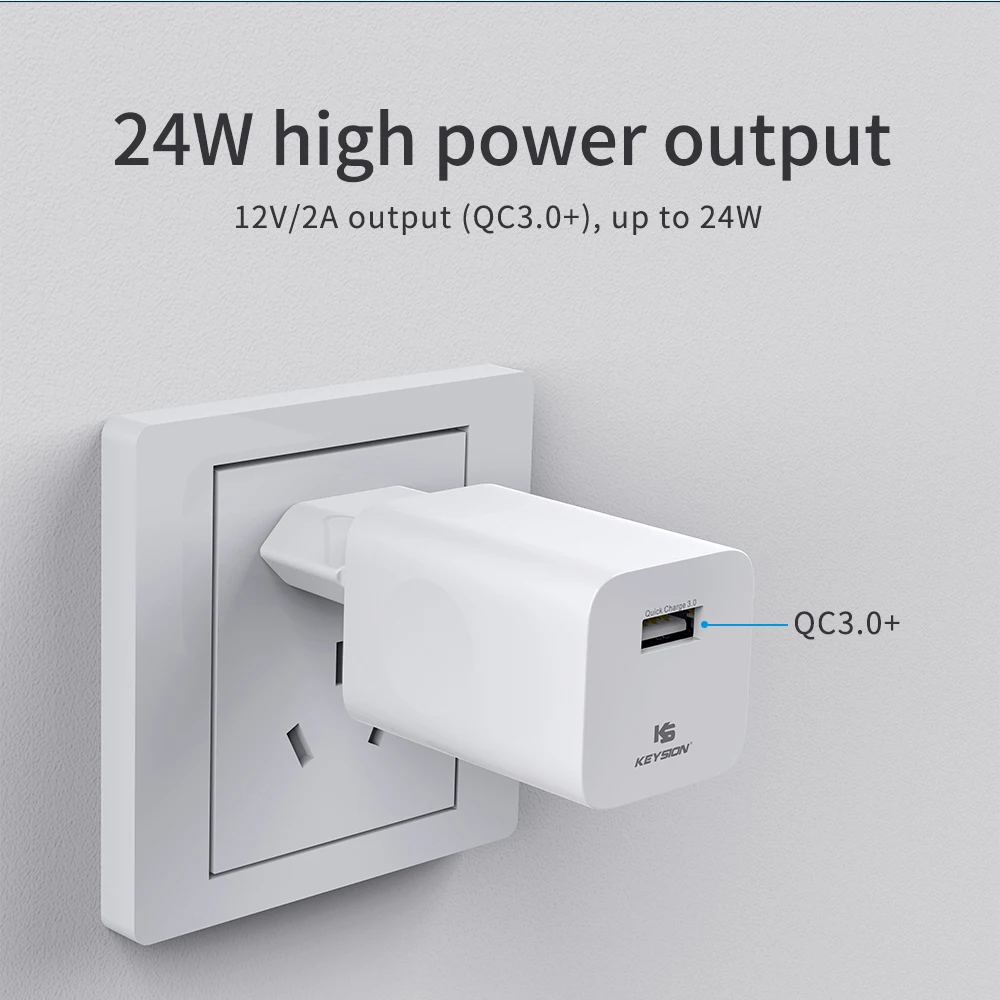 KEYSION 24W быстрая зарядка 3 0 USB зарядное устройство QC3.0 для путешествий настенное