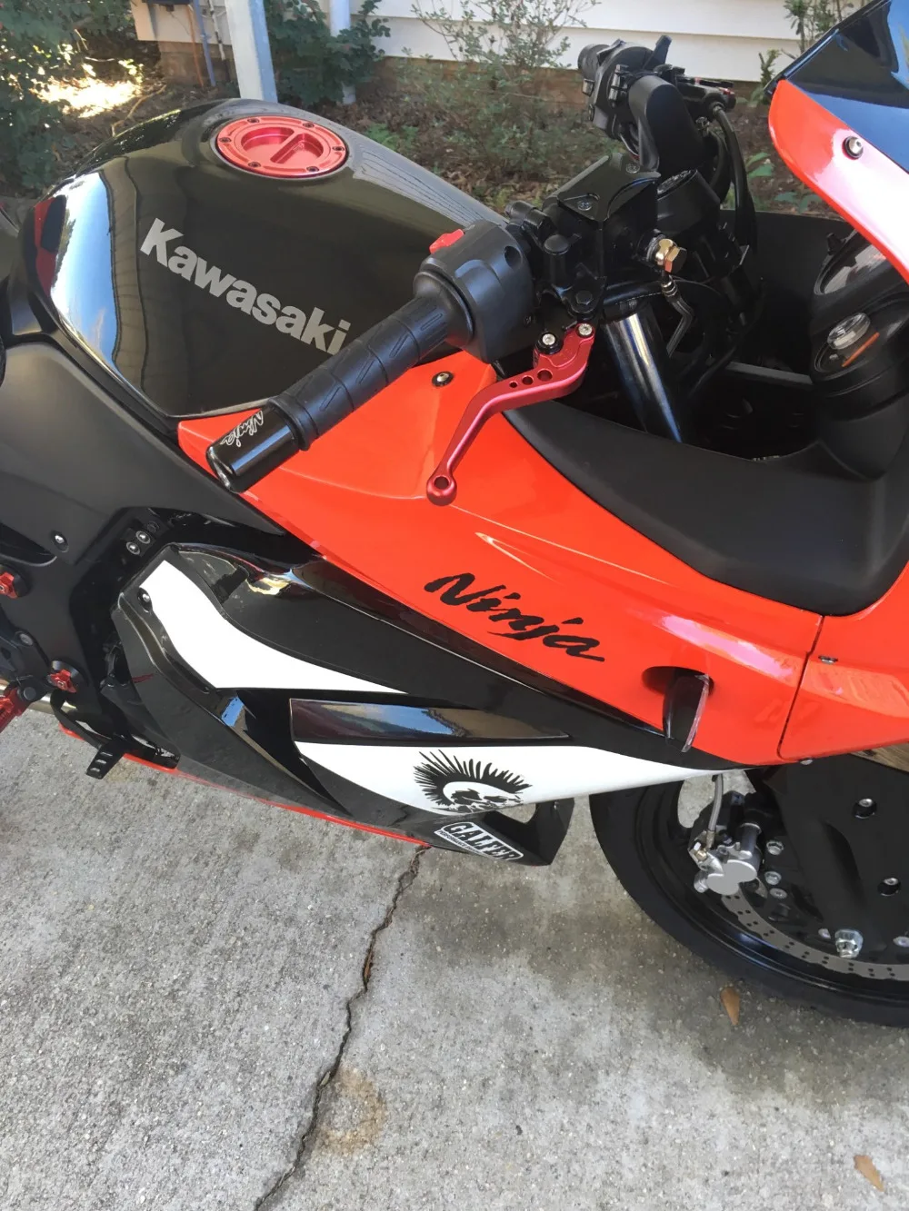 Для Kawasaki Ninja 250R гоночные короткие рычаги тормозной муфты 2008 2009 2010 2011 2012 красный