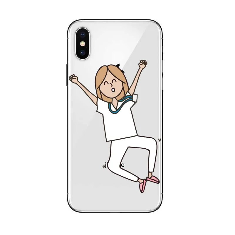 TPU Мягкий силиконовый чехол из ТПУ для iPhone 11 Pro MAX X10 XR XS MAX 7 8Plus 5S 6 6splus - Цвет: TPU