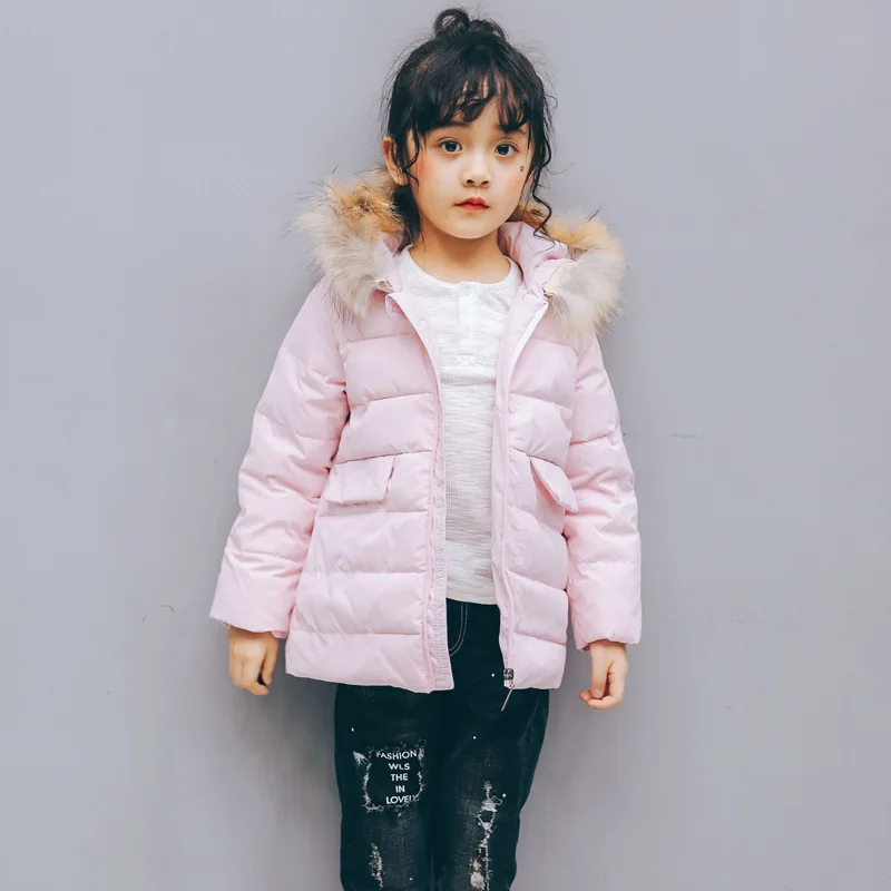 2018 Детская зимняя куртка-пуховик Обувь для мальчиков и Зимнее пальто девочек