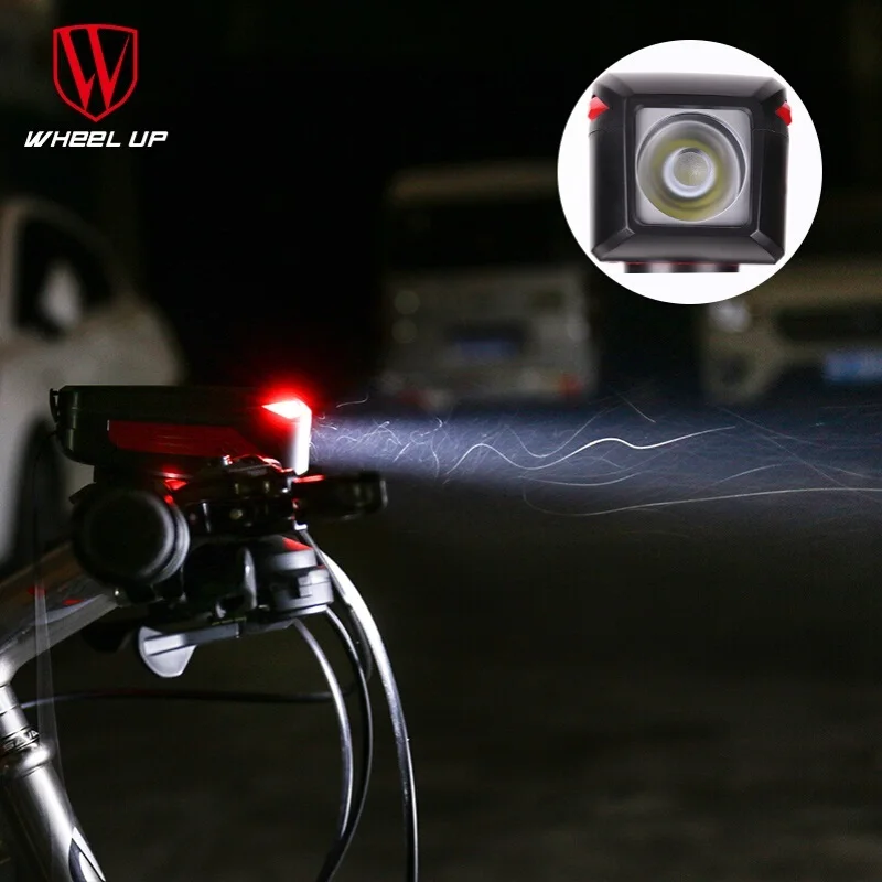Колеса до велосипед Рог фар USB Перезаряжаемые светодиодный светильник IPX5 350 люмен