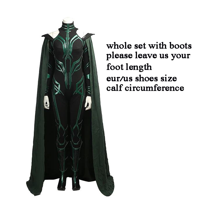 whole set MANLUYUNXIAO Movie Thor 3 Costume Hela cosplay Costume Thor Ragnarok cosplay Costume женские костюмы на Хэллоуин для взрослых - Цвет: whole set