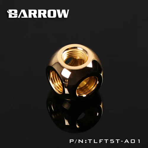 Barrow TLFT5T A01 G1 / 4 "X5 черный белый серебристый золотой 5 полосный кубический адаптер