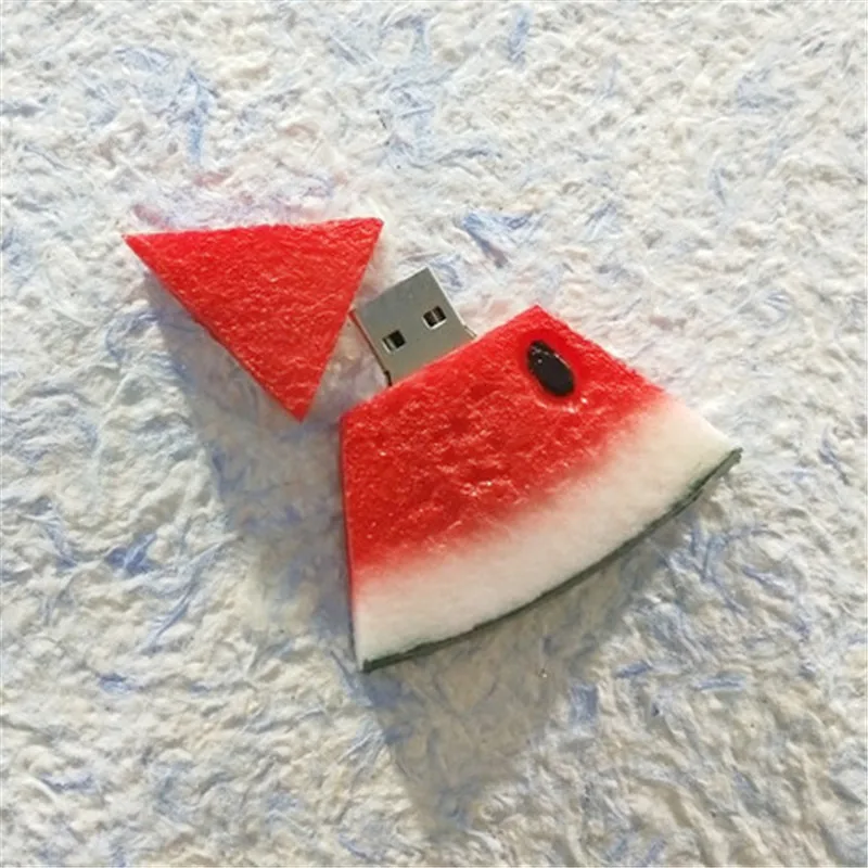32 ГБ 16 8 4 Гб флешка арбуз фрукты USB накопитель 2 0 флеш 64 128 u диск подарок