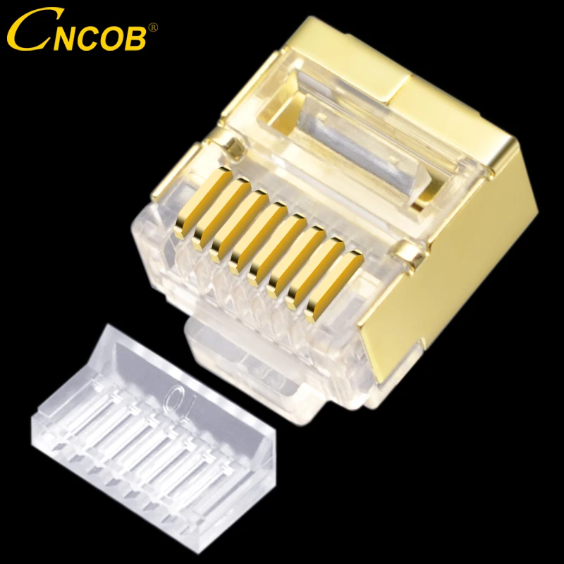 CNCBO Cat6 FTP позолоченный медный корпус RJ45 Ethernet разъем модульный компьютерный