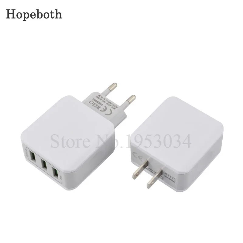 Сетевое зарядное устройство с 3 USB-портами и поддержкой быстрой зарядки |