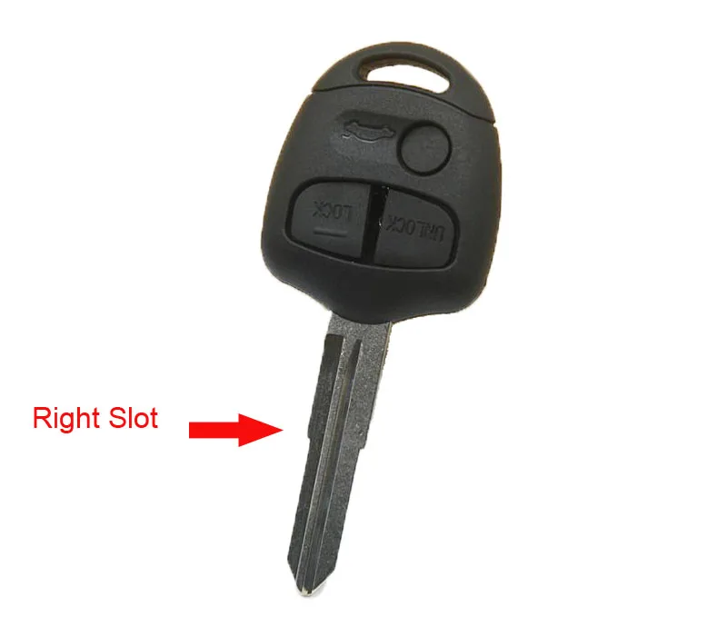 3 Buttons Replacement Remote Key Shell Case For Mitsubishi Lancer EX ASX Outlander Car key Blank 10PCS/lot