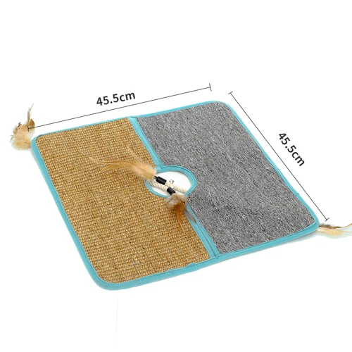 Two color HOOPET коврик для кошек Когтеточка для кошек износостойкий коврик для защиты дивана - Цвет: Two color