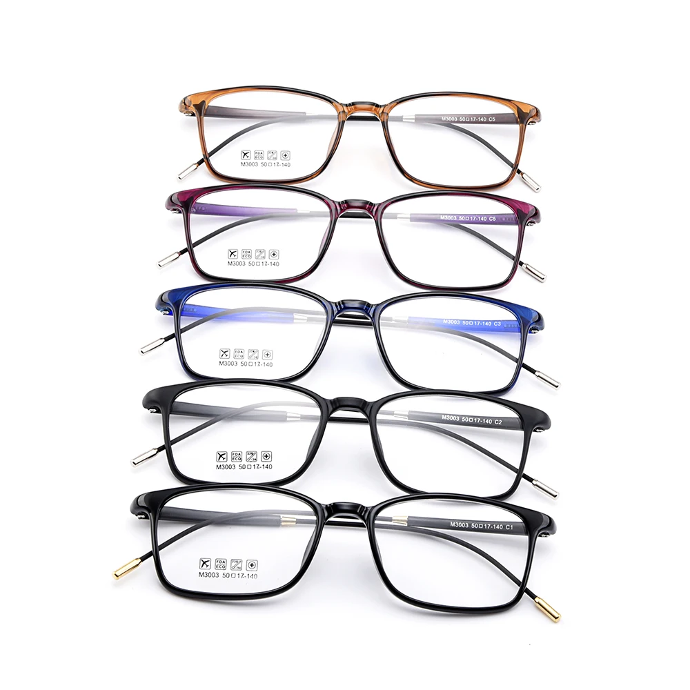 BAONONG New Urltra-Light TR90 Full Rim Men Optical Eyeglasses Frames With Thin Legs Women Plastic Myopia Eyewears 5 Colors M3003 |