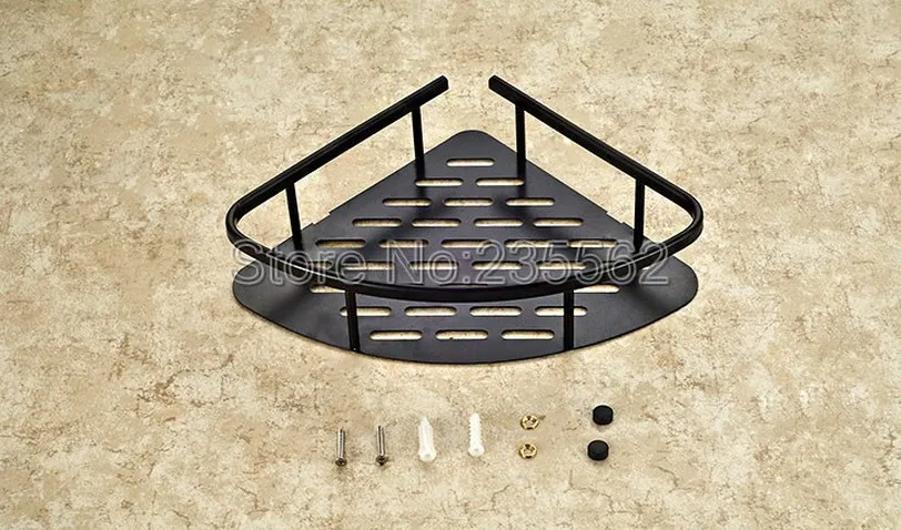 Корзина для душа lba529 черная латунная настенная корзина ванной комнаты с маслом