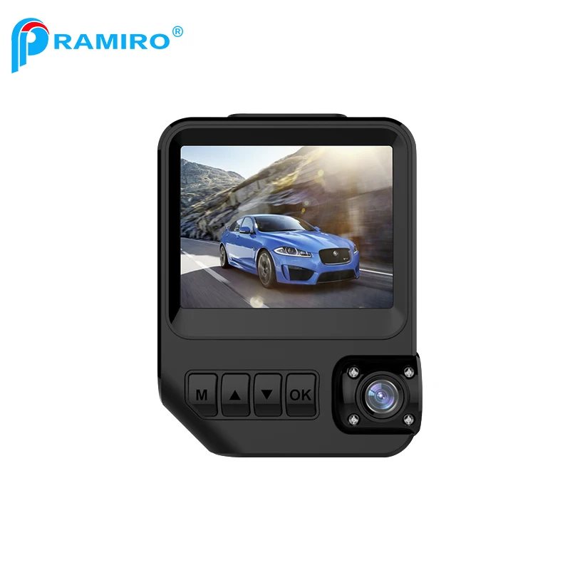 Pramiro 2.3 дюймов Двойной объектив Камера Видеорегистраторы для автомобилей Новатэк