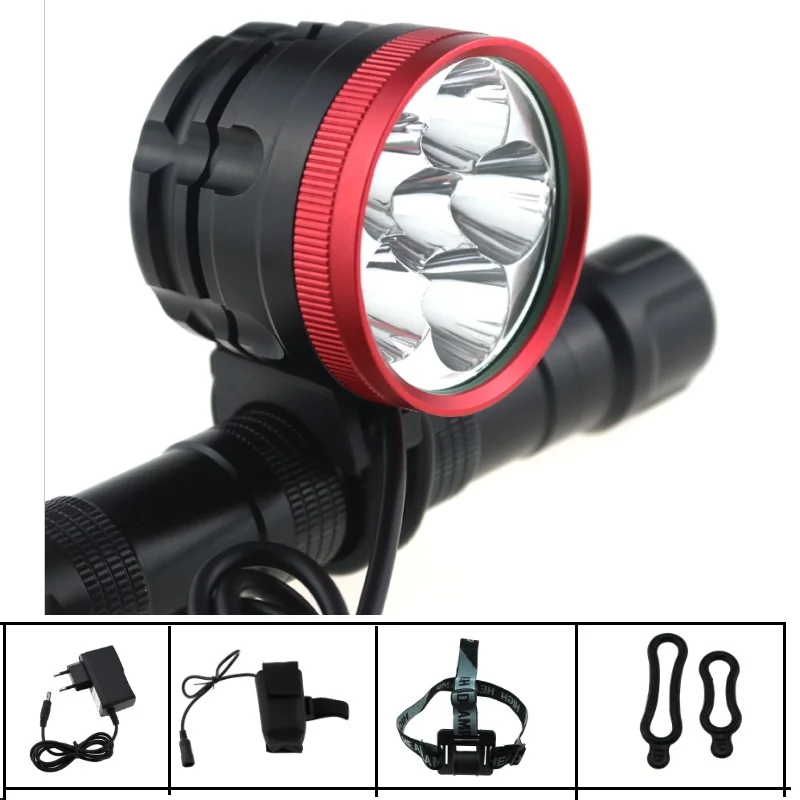 Фонарь для горного велосипеда 8000LM 6x Cree XM L T6 светодиодная велосипедная фара