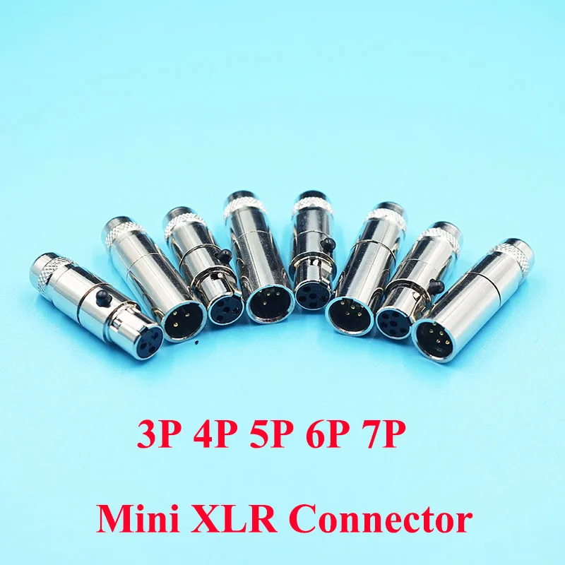 50 шт./лот 3/4/5/6/7P 5 контактов Mini XLR аудио разъем микрофона 7Pin Микрофона MIC 6Pin разъемы