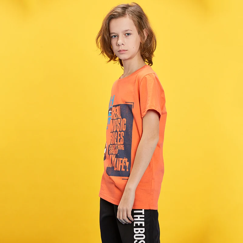 GLO STORY летние футболки с короткими рукавами для мальчиков подростков 2019 г.