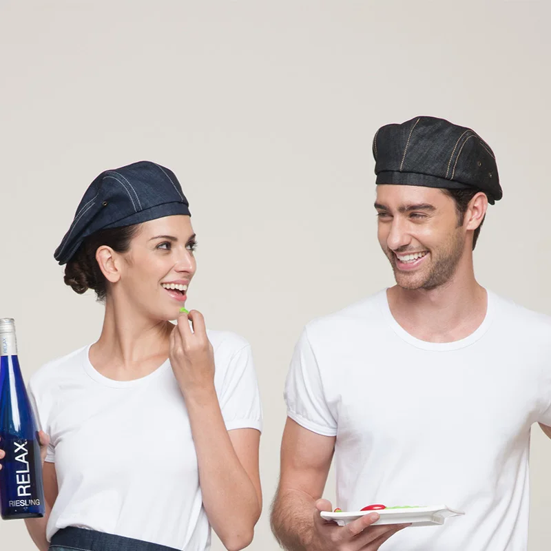 Мода Reataurant отель кухня официанта берет шеф повара шапки ковбой ткань много