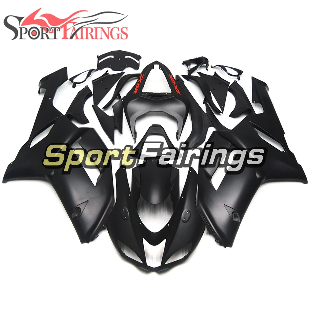 

Matte Black Full Fairings For Kawasaki ZX6R ZX-6R 636 Year 07-08 2007 2008 Sportbike ABS Motorcycle Fairing Kit Bodywork Cowling