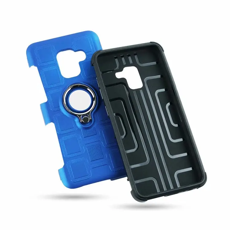 Case For Samsung Galaxy A8 2018 back Cover Plus case finger ring stand holder magnet TPU soft phone kimTHmall | Мобильные телефоны
