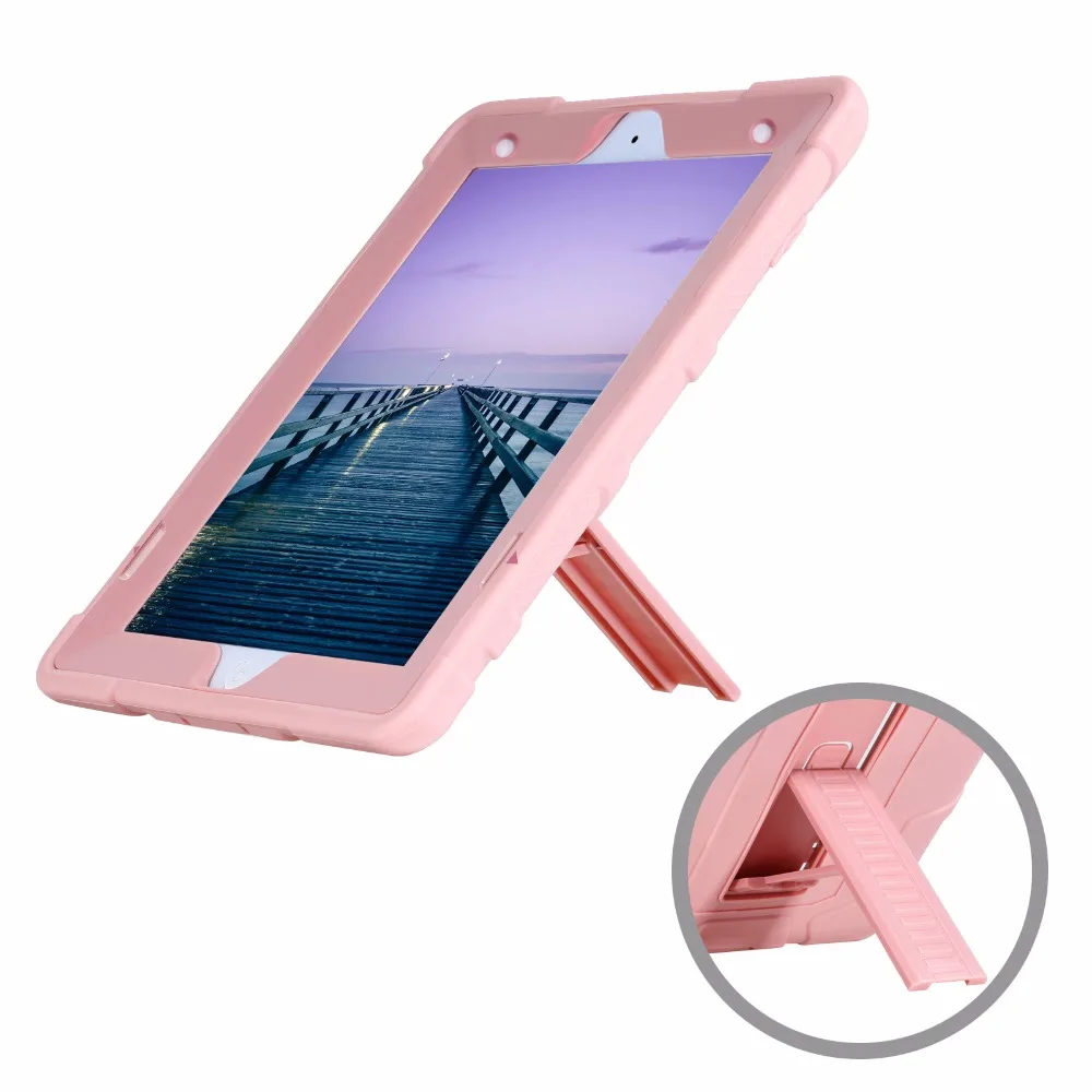 Новый гибридный прочный силиконовый чехол 3 в 1 для ПК пластиковый со встроенной