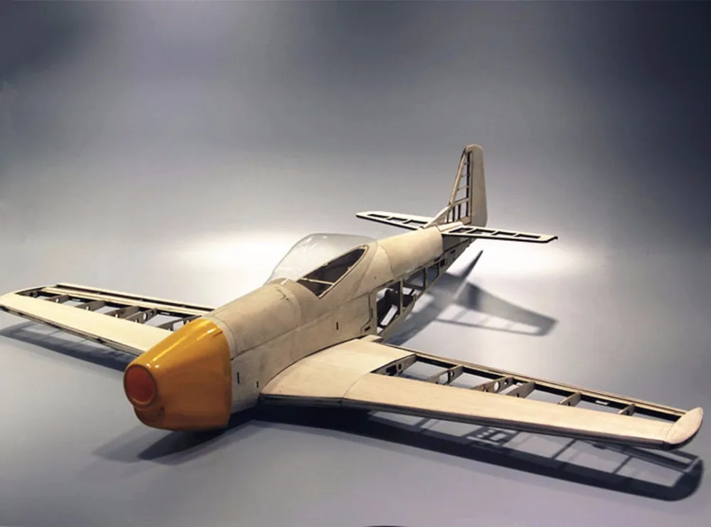 Модель радиоуправляемого самолета лазерная вырезка новая рама P51 без крыльев 1000