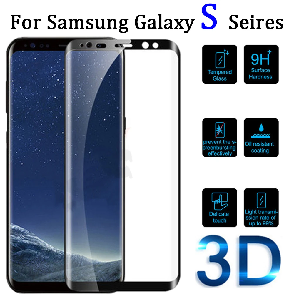 Защитное стекло для Samsung S9 Plus защита экрана на Galaxy S6 Edge S7 S8 S9Plus закаленное s 8