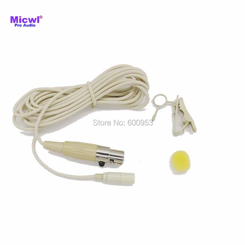 Мини зажим для галстука MICWL ME2 TA4F 4Pin петличный нагрудный всенаправленный микрофон
