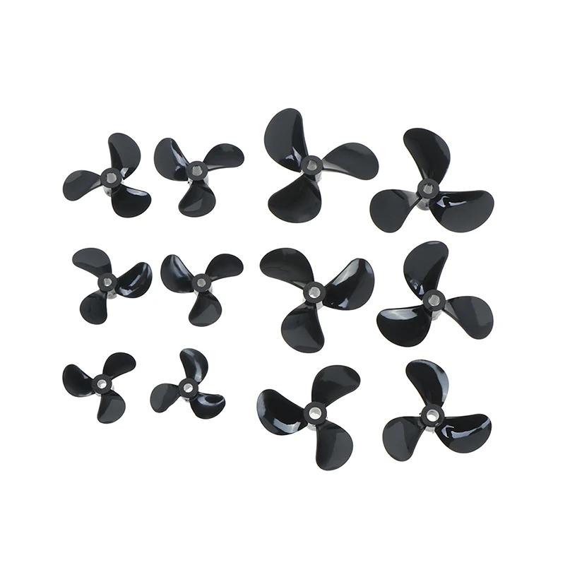 

4mm High Strength Rc Boat Three Blades Paddle 3 Blades Nylon Boat Propeller Positive & Reverse Screw D28/32/36/40/44/48mm