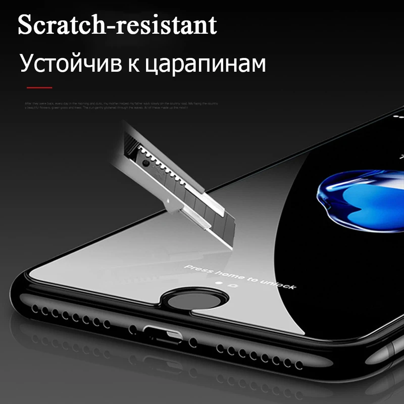 WIT @ WITACE Защита экрана для iPhone X 8 7 6 6S 5 5S SE Plus закаленное стекло 0 3 мм Защитная пленка