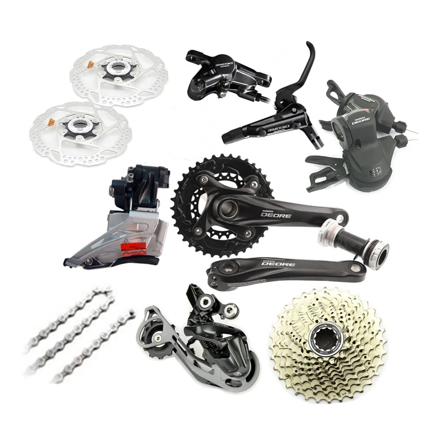 Новый SHIMANO Deore M610 2x10 20 скоростной горный велосипед двойной набор групп 7 шт. черный