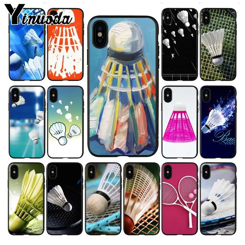 Yinuoda Бадминтон Спорт DIY печать рисунок силиконовый чехол для телефона iphone X XS MAX 8 7