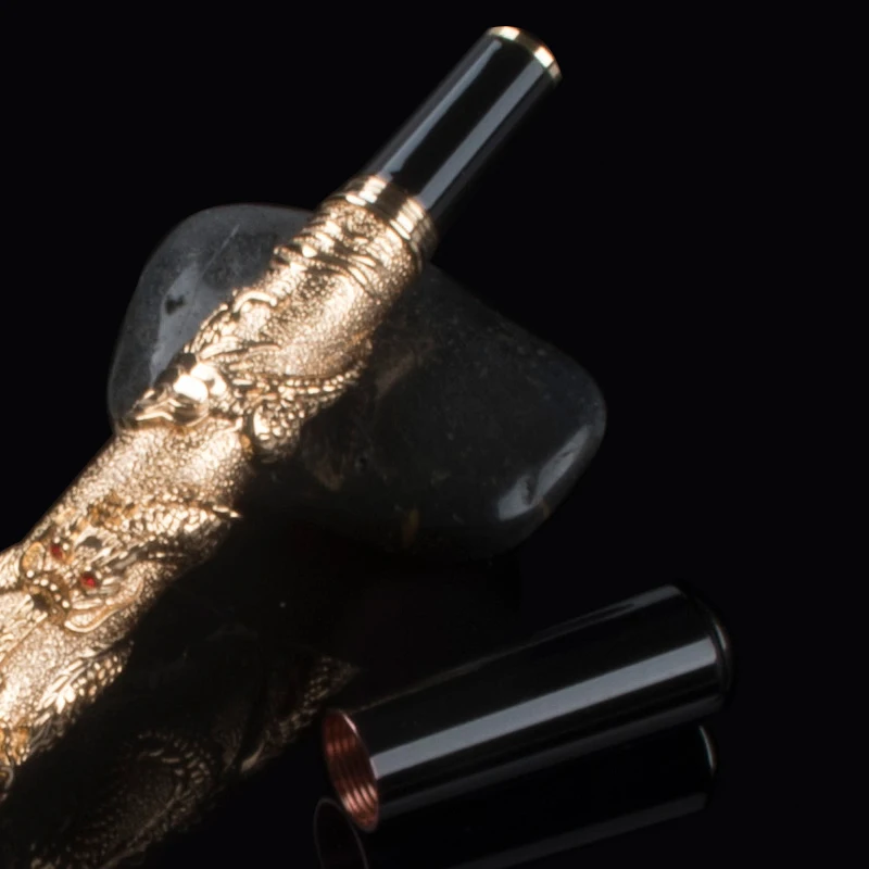 Винтажная Роскошная Шариковая ручка Jinhao с двумя искусственными жемчужинами
